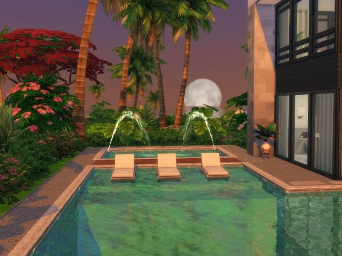 Sims 4 Modern Beach House by Summerr Plays at TSR