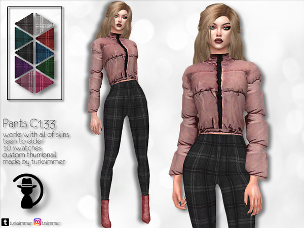 Sims 4 Pants C133 by turksimmer at TSR