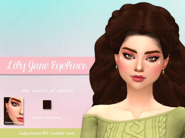 Sims 4 Lily Jane Eyeliner by LadySimmer94 at TSR