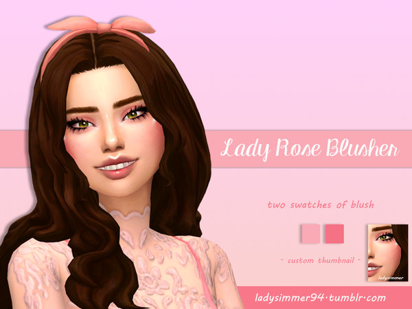 Sims 4 Lady Rose Blusher by LadySimmer94 at TSR