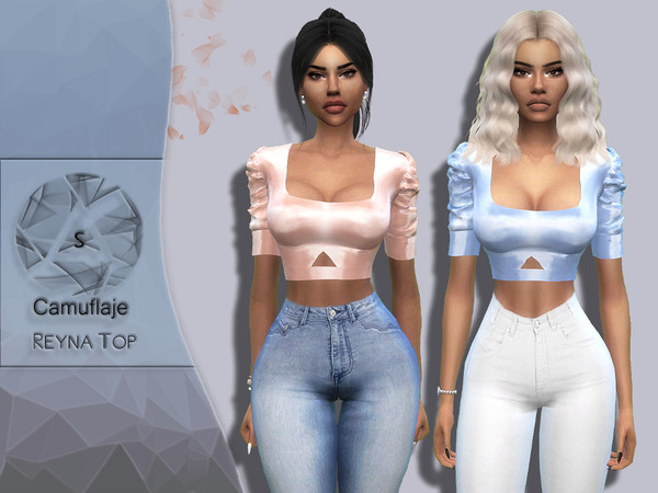Sims 4 Reyna Blouse by Camuflaje at TSR