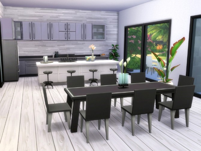 Sims 4 Modern Beach House by Summerr Plays at TSR