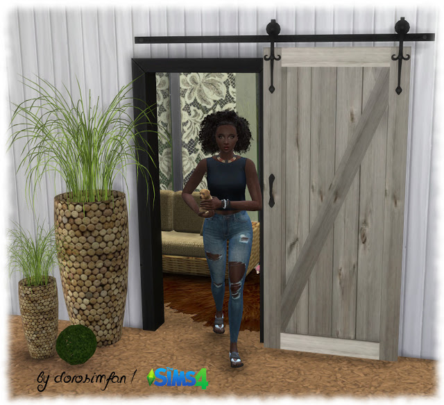 Sims 4 Decorative sliding door by dorosimfan1 at Sims Marktplatz