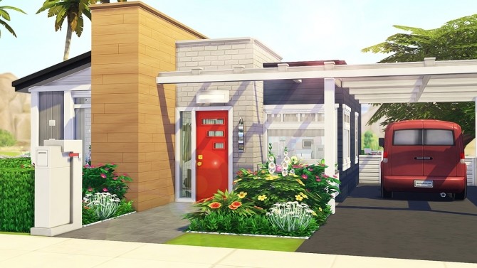 Sims 4 TINY HOUSE FOR A COUPLE WITH 3 TODDLERS at Aveline Sims