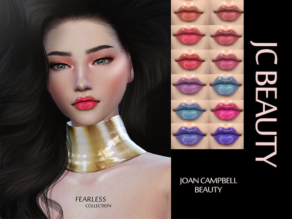 Sims 4 Fearless Collection LipGloss by Joan Campbell Beauty at TSR
