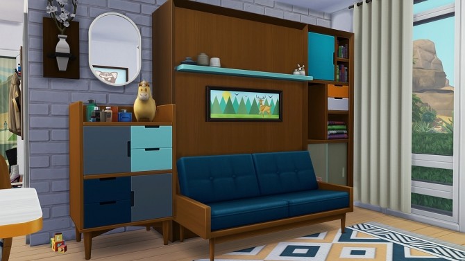 Sims 4 TINY HOUSE FOR A COUPLE WITH 3 TODDLERS at Aveline Sims