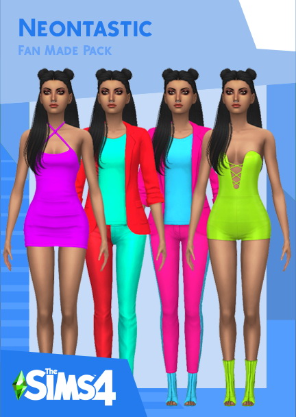 Sims 4 Neontastic set at Heartfall