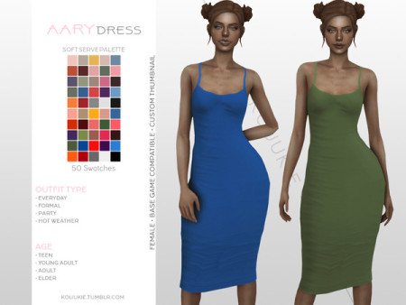 Aary Dress by Kouukie at TSR