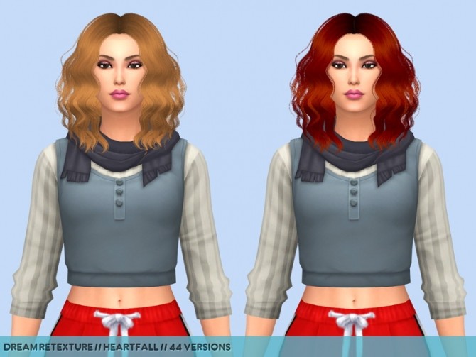 Sims 4 6 Hair retextures at Heartfall