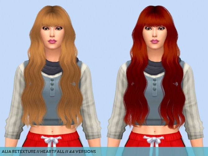 Sims 4 6 Hair retextures at Heartfall