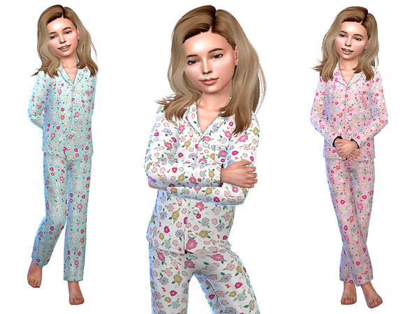 Sims 4 Pajama for Girls 04 by Little Things at TSR