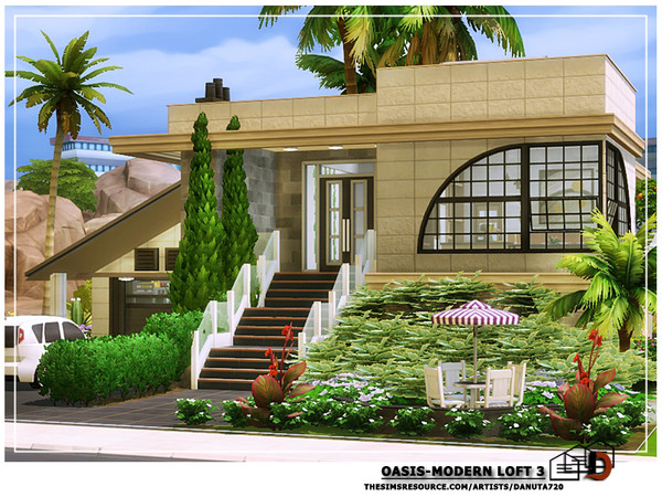 Sims 4 Oasis Modern loft 3 by Danuta720 at TSR