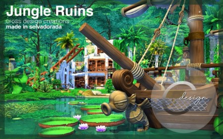 Jungle Ruins by Praline at Cross Design