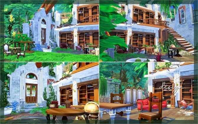Sims 4 Jungle Ruins by Praline at Cross Design