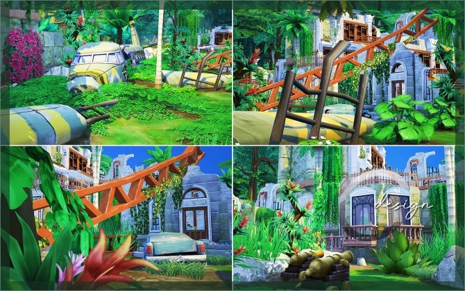Sims 4 Jungle Ruins by Praline at Cross Design