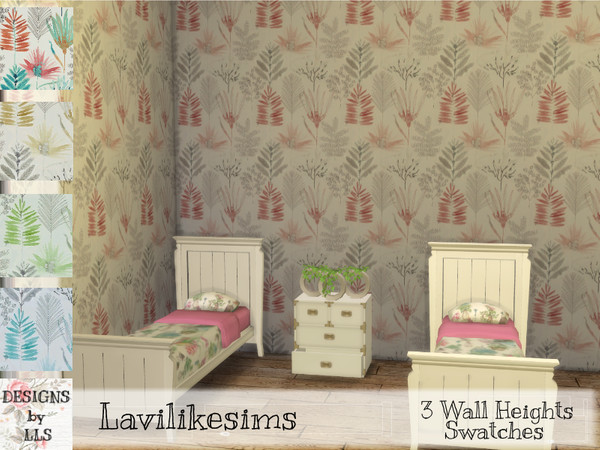 Sims 4 Feb Fauna LLS wall by lavilikesims at TSR