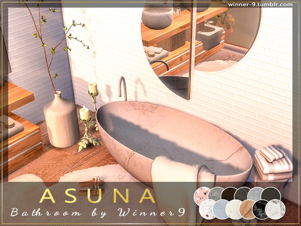 Sims 4 ASUNA Bathroom by Winner9 at TSR