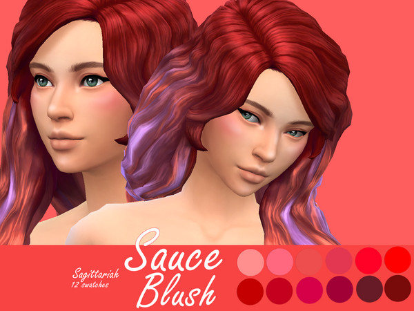 Sims 4 Sauce Blush by Sagittariah at TSR