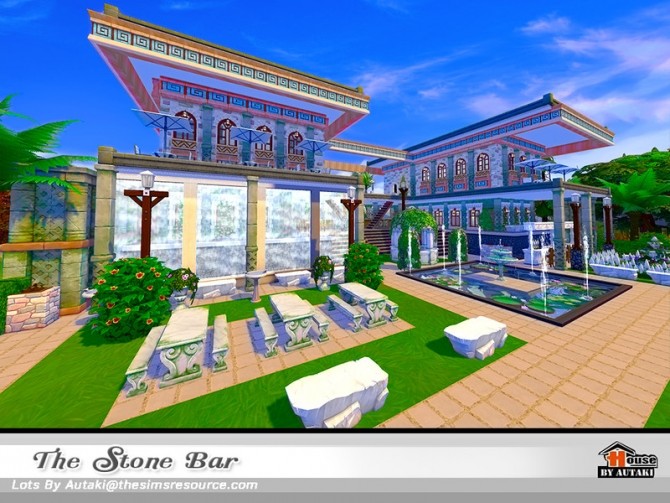 Sims 4 The Stone Bar by autaki at TSR
