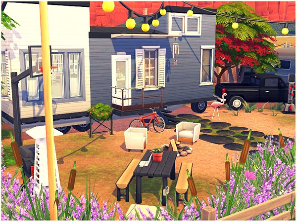 Sims 4 Micro Cabin by lotsbymanal at TSR
