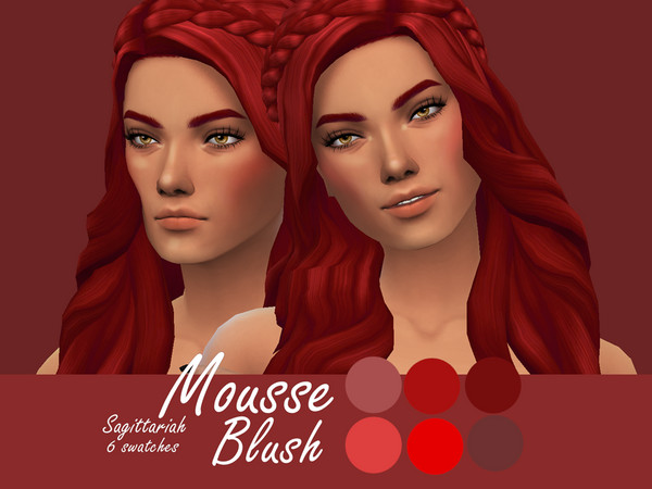 Sims 4 Mousse Blush by Sagittariah at TSR