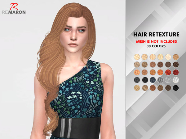 Sims 4 Yodit Hair Retexture by remaron at TSR