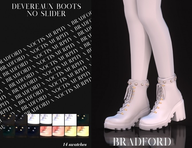 Sims 4 Devereaux Boots No Slider Version by Silence Bradford at MURPHY