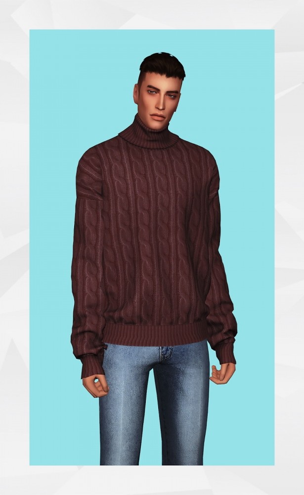 Turtleneck Sweater II at Gorilla » Sims 4 Updates