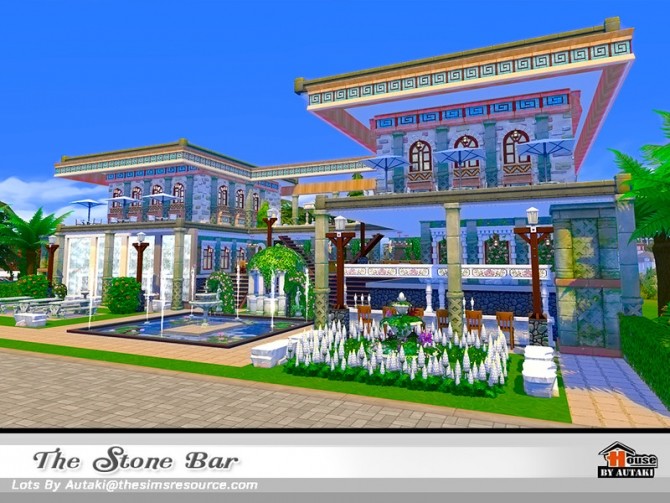 Sims 4 The Stone Bar by autaki at TSR