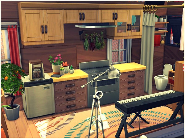 Sims 4 Micro Cabin by lotsbymanal at TSR
