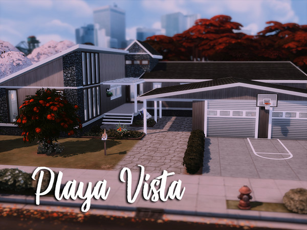 Sims 4 Playa Vista modern home by xogerardine at TSR