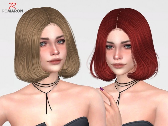 Sims 4 Boujee Hair Retexture by remaron at TSR