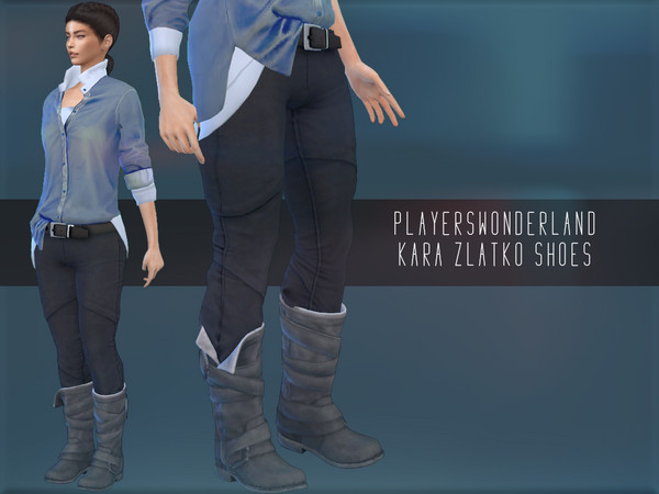 Sims 4 Kara Zlatko Outfit SHOES by PlayersWonderland at TSR