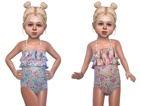 Sims 4 Swimsuit for Toddler Girls 01 by Little Things at TSR