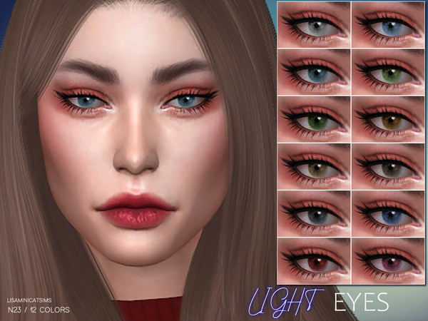 Sims 4 LMCS Light Eyes N23 by Lisaminicatsims at TSR
