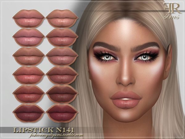 Sims 4 FRS Lipstick N141 by FashionRoyaltySims at TSR