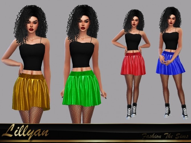 Sims 4 Samanta party skirt by LYLLYAN at TSR