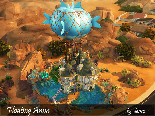 Sims 4 Floating Anna air house by dasie2 at TSR