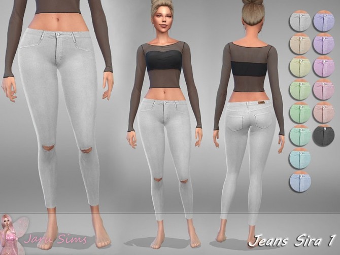 Sims 4 Jeans Sira 1 by Jaru Sims at TSR