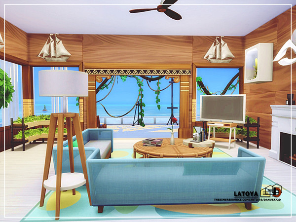 Sims 4 Latoya home by Danuta720 at TSR