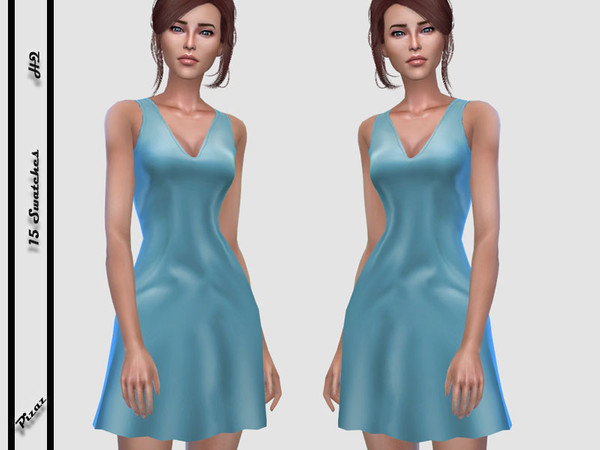 Sims 4 Silk Dress 2 by pizazz at TSR