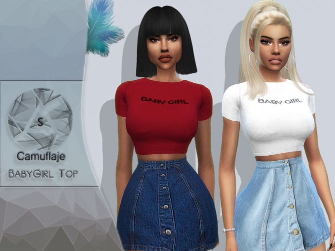 BabyGirl Top by Camuflaje at TSR » Sims 4 Updates