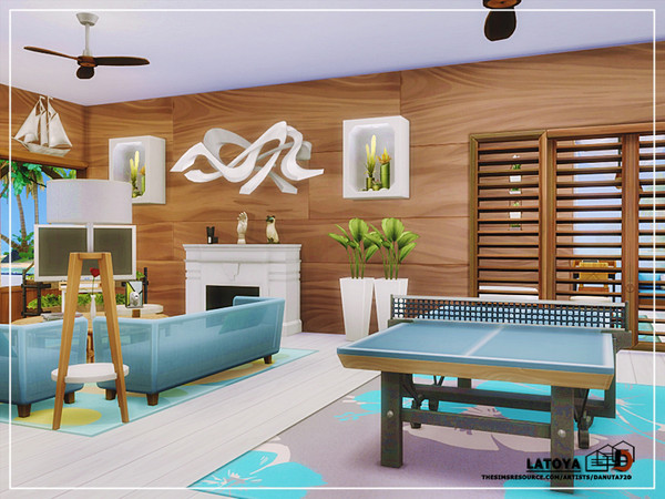 Sims 4 Latoya home by Danuta720 at TSR