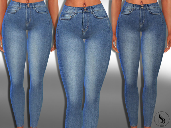 Sims 4 Female Push Up Ankle Jeans by Saliwa at TSR