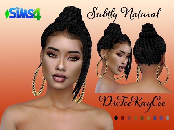 Sims 4 Subtly Natural hair by drteekaycee at TSR