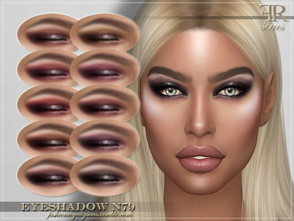 Sims 4 FRS Eyeshadow N79 by FashionRoyaltySims at TSR