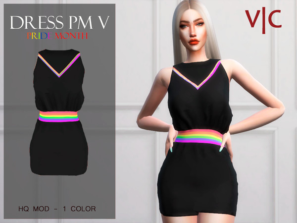 Sims 4 DRESS PM V by Viy Sims at TSR