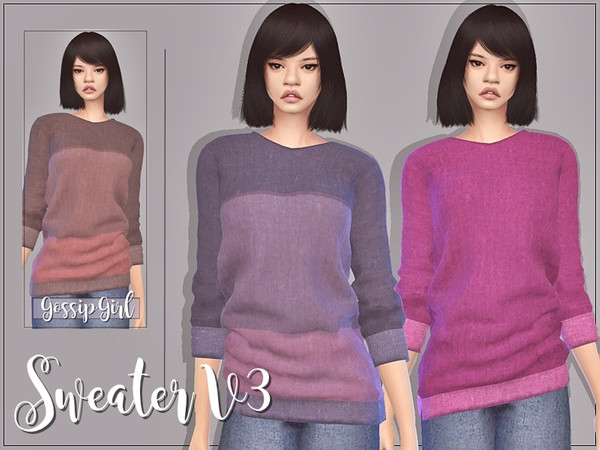 Sims 4 Sweater V3 by GossipGirl at TSR