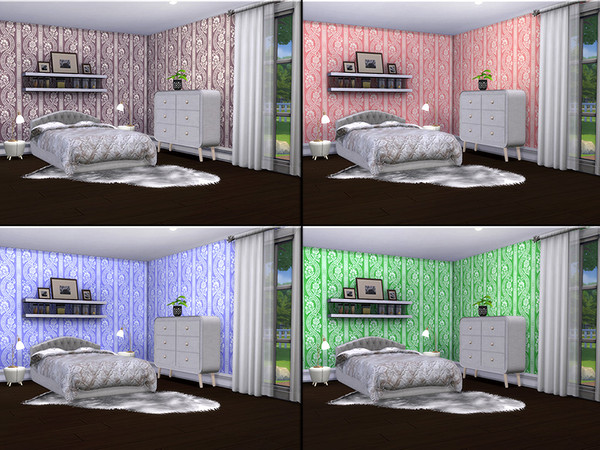 Sims 4 MB Opulent Wallwear Abigail by matomibotaki at TSR