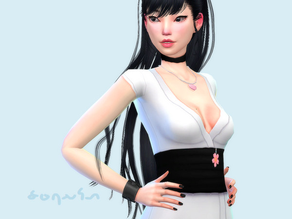 Sims 4 Sakura Kimono by Saruin at TSR
